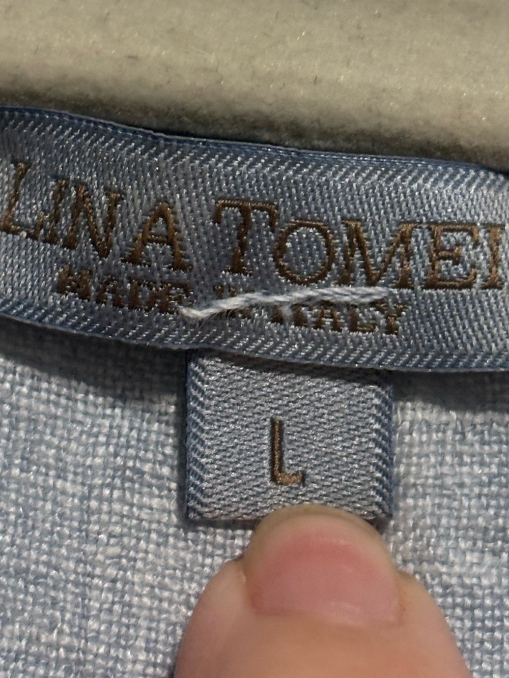 Lina Tomei Made in Italy 100% Linen Embroidered Shift Dress – Large - Picture 8 of 11